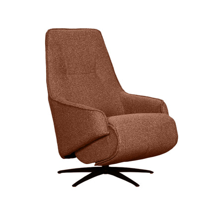 LABEL51 - Elektrische Fauteuil Odense 68x87x110 cm - Coral Royal Boucle | Zwart Metaal