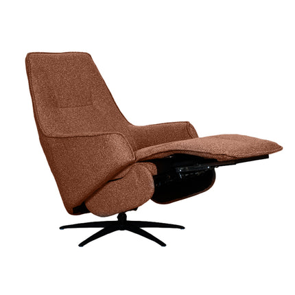 LABEL51 - Elektrische Fauteuil Odense 68x87x110 cm - Coral Royal Boucle | Zwart Metaal