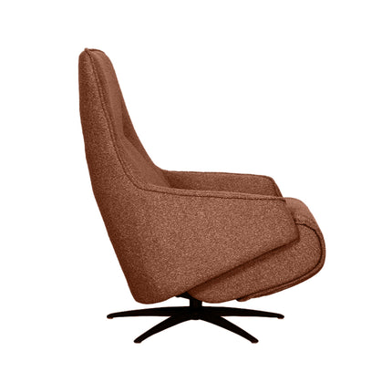 LABEL51 - Elektrische Fauteuil Odense 68x87x110 cm - Coral Royal Boucle | Zwart Metaal