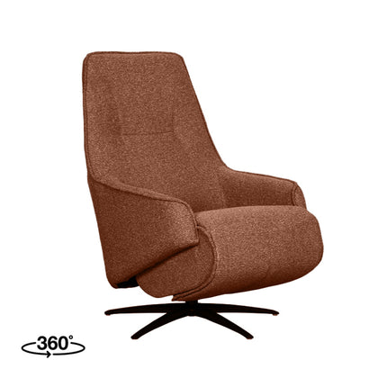 LABEL51 - Elektrische Fauteuil Odense 68x87x110 cm - Coral Royal Boucle | Zwart Metaal