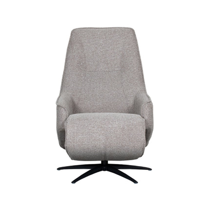 LABEL51 - Elektrische Fauteuil Odense 68x87x110 cm - Mushroom Royal Boucle | Zwart Metaal