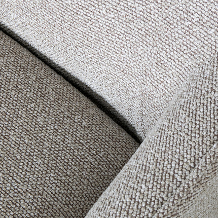 LABEL51 - Elektrische Fauteuil Odense 68x87x110 cm - Mushroom Royal Boucle | Zwart Metaal