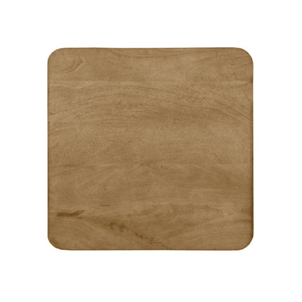 LABEL51 - Restaurant-/Bartafelblad Vierkant Sloppy Edge 70x70 cm - Naturel Mangohout