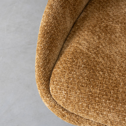 LABEL51 - Eetkamerstoel Marlow 48x63x86 cm - Mustard Elite | Zwart Metaal