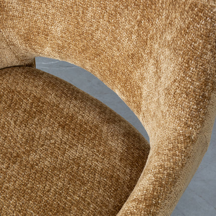 LABEL51 - Eetkamerstoel Marlow 48x63x86 cm - Mustard Elite | Zwart Metaal