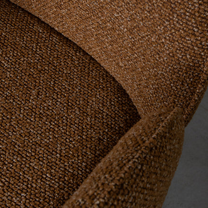 LABEL51 - Eetkamerstoel Vidar 58x62x91 cm - Coral Royal Boucle | Zwart Metaal
