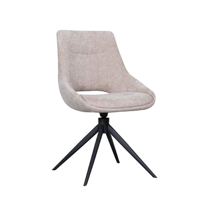 LABEL51 - Eetkamerstoel Marlow 48x63x86 cm - Clay Elite | Zwart Metaal