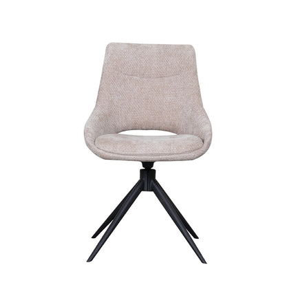 LABEL51 - Eetkamerstoel Marlow 48x63x86 cm - Clay Elite | Zwart Metaal