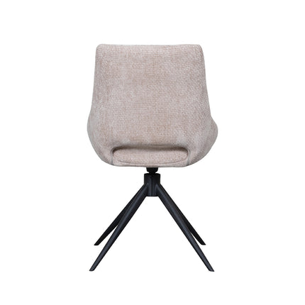 LABEL51 - Eetkamerstoel Marlow 48x63x86 cm - Clay Elite | Zwart Metaal