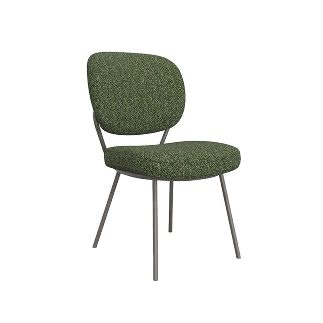 LABEL51 - Eetkamerstoel Singapore 49x63x90 cm - Forest Royal Boucle | Forest Metaal