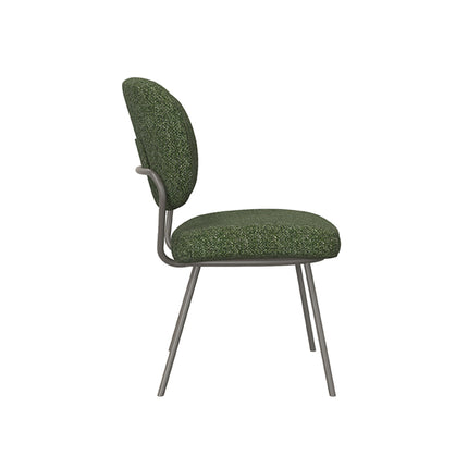 LABEL51 - Eetkamerstoel Singapore 49x63x90 cm - Forest Royal Boucle | Forest Metaal