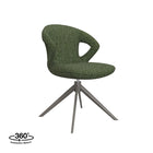 LABEL51 - Eetkamerstoel Zurich 64x56x86 cm - Forest Royal Boucle | Forest Metaal