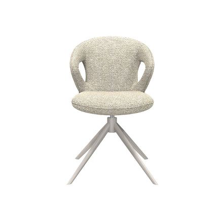 LABEL51 - Eetkamerstoel Zurich 64x56x86 cm - Naturel Royal Boucle | Taupe Metaal