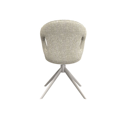 LABEL51 - Eetkamerstoel Zurich 64x56x86 cm - Naturel Royal Boucle | Taupe Metaal