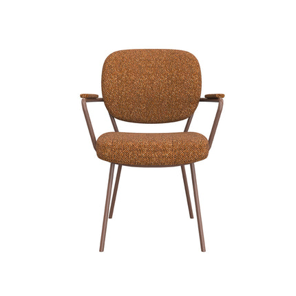 LABEL51 - Eetkamerstoel Lausanne 61x64x89 cm - Coral Royal Boucle | Coral Metaal