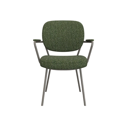 LABEL51 - Eetkamerstoel Lausanne 61x64x89 cm - Forest Royal Boucle | Forest Metaal