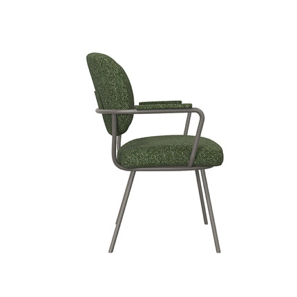 LABEL51 - Eetkamerstoel Lausanne 61x64x89 cm - Forest Royal Boucle | Forest Metaal