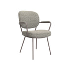 LABEL51 - Eetkamerstoel Lausanne 61x64x89 cm - Mushroom Royal Boucle | Brons Metaal