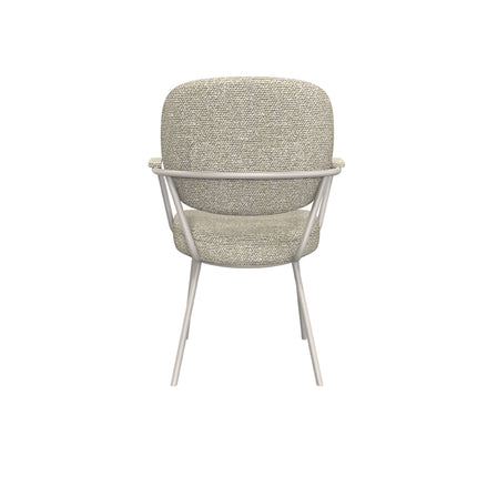 LABEL51 - Eetkamerstoel Lausanne 61x64x89 cm - Naturel Royal Boucle | Taupe Metaal