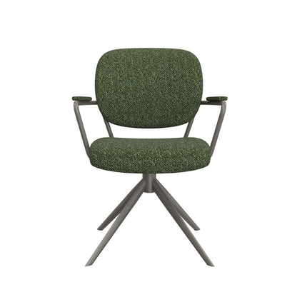 LABEL51 - Eetkamerstoel Basel 61x64x89 cm - Forest Royal Boucle | Forest Metaal