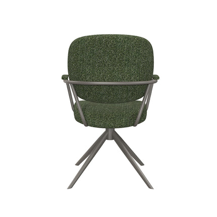 LABEL51 - Eetkamerstoel Basel 61x64x89 cm - Forest Royal Boucle | Forest Metaal