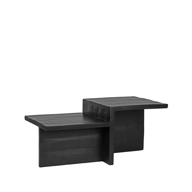 LABEL51 - Salontafel Skip 90x50x40 cm - Zwart Mangohout