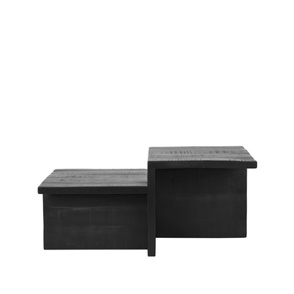 LABEL51 - Salontafel Skip 90x50x40 cm - Zwart Mangohout