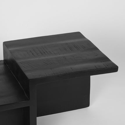 LABEL51 - Salontafel Skip 90x50x40 cm - Zwart Mangohout