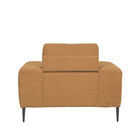 LABEL51 - Bank Ferraro 1-Zits 112x88x85 cm - Oker Boucle | Zwart Metaal