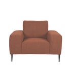 LABEL51 - Bank Ferraro 1-Zits 112x88x85 cm - Rust Boucle | Zwart Metaal