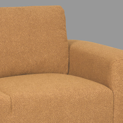 LABEL51 - Bank Ferraro 2-Zits 172x88x85 cm - Oker Boucle | Zwart Metaal