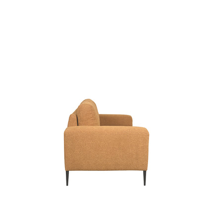 LABEL51 - Bank Ferraro 2-Zits 172x88x85 cm - Oker Boucle | Zwart Metaal