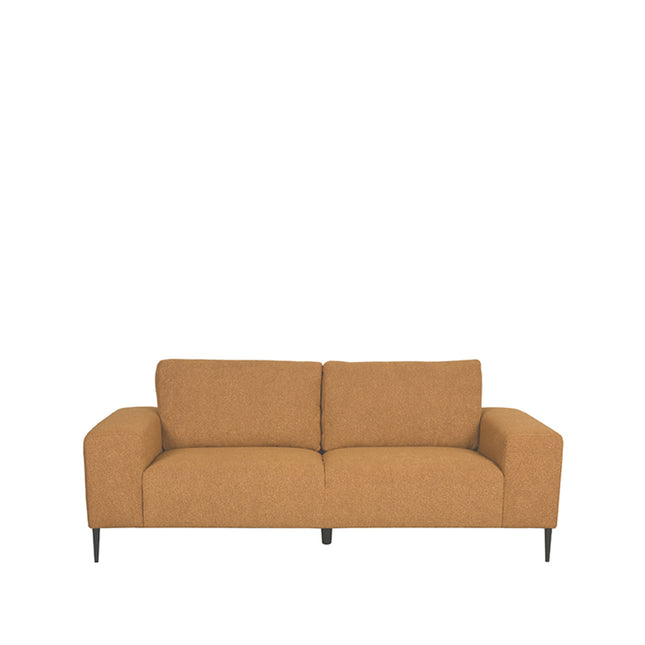 LABEL51 - Bank Ferraro 3-Zits 212x88x85 cm - Oker Boucle | Zwart Metaal