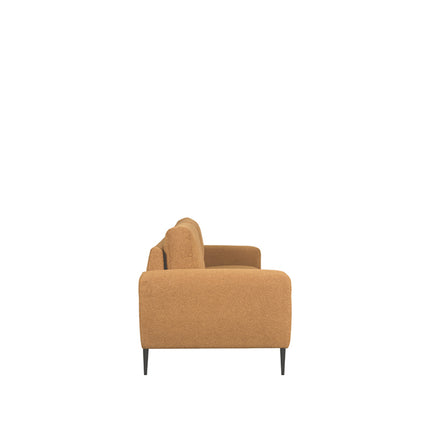 LABEL51 - Bank Ferraro 3-Zits 212x88x85 cm - Oker Boucle | Zwart Metaal