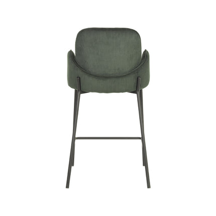 D-MAXX - Barkruk Jari 51x53x94 cm - Army Ribcord | Zwart Metaal