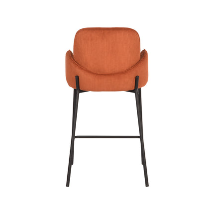 D-MAXX - Barkruk Jari 51x53x94 cm - Rust Ribcord | Zwart Metaal