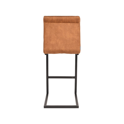 LABEL51 - Barkruk Milo 41x53x100 cm - Oker Velours | Zwart Metaal