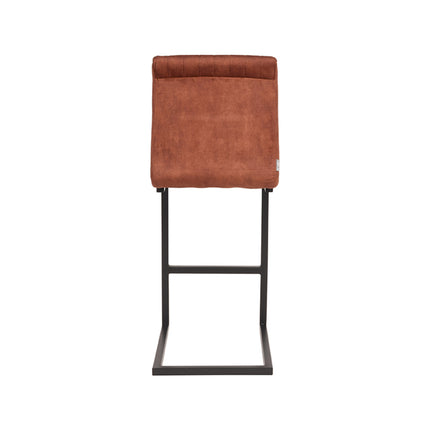 LABEL51 - Barkruk Milo 41x53x100 cm - Rust Velours | Zwart Metaal