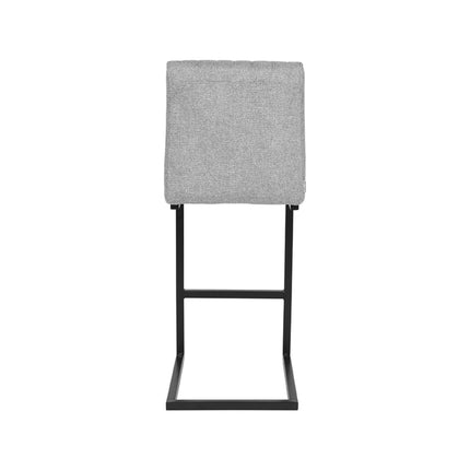 LABEL51 - Barkruk Milo 41x53x100 cm - Zinc Weave | Zwart Metaal