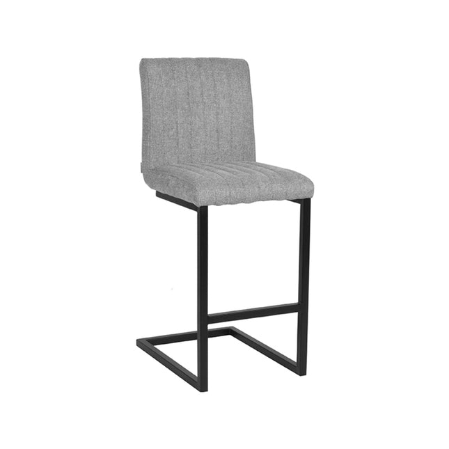 LABEL51 - Barkruk Milo 41x53x100 cm - Zinc Weave | Zwart Metaal
