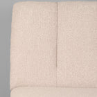 LABEL51 - Eetkamerbank Modula 2-Zits 100x62x92 cm - Naturel Boucle | Zwart Metaal