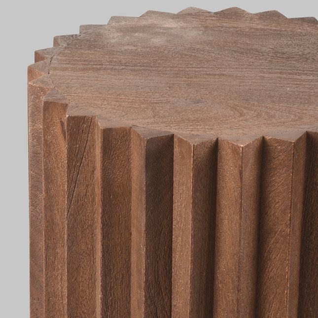 LABEL51 - Bijzettafel Novan 35x35x48 cm - Espresso Mangohout