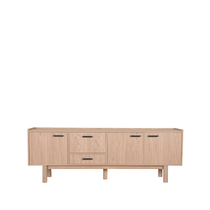 LABEL51 - Dressoir Cali 220x45x77 cm - Naturel Eiken | Zwart Metaal
