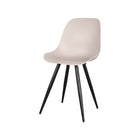 LABEL51 - Eetkamerstoel Monza 46x54x88 cm - Zand PP | Zwart Metaal
