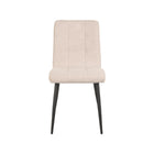 LABEL51 - Eetkamerstoel Sam 44x57x86 cm - Naturel Boucle | Zwart Metaal