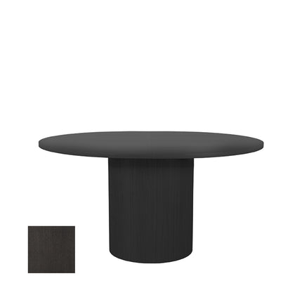 LABEL51 - Eettafel Oliva 150x130x78 cm (+ Uitschuifbaar 50 cm) - Zwart Eiken
