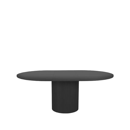 LABEL51 - Eettafel Oliva 150x130x78 cm (+ Uitschuifbaar 50 cm) - Zwart Eiken