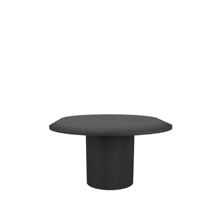 LABEL51 - Eettafel Oliva 150x130x78 cm (+ Uitschuifbaar 50 cm) - Zwart Eiken