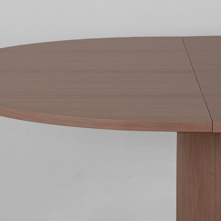 LABEL51 - Eettafel Oliva 150x130x78 cm (+ Uitschuifbaar 50 cm) - Walnoot Eiken