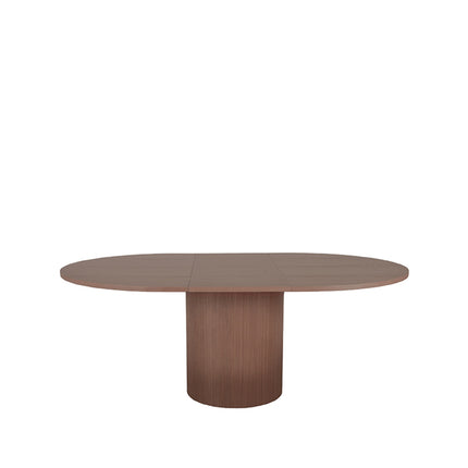 LABEL51 - Eettafel Oliva 150x130x78 cm (+ Uitschuifbaar 50 cm) - Walnoot Eiken